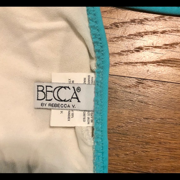 Becca Turquoise Bikini Top with Dangling Hardware - Picture 5 of 5